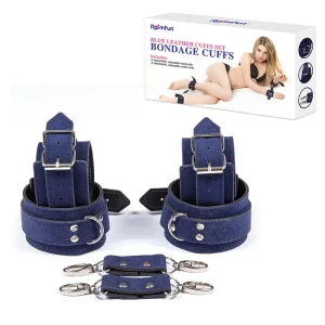 Bondage Ankle Cuffs，ZW-012 Blue handcuffs anklecuffs (1)