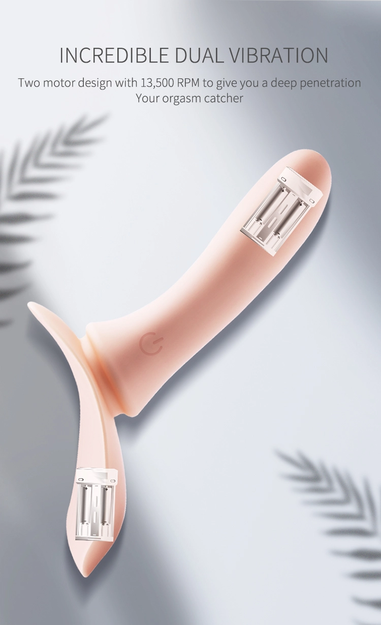 Roomfun，Sex Toys Wholesale Manufacturer，Strap-on dildo with vibrator describe-6