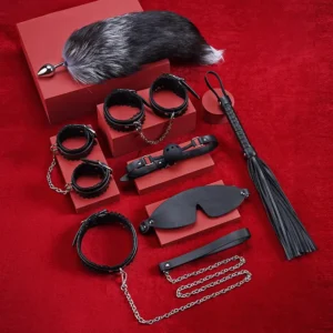 BDSM Eye Mask，Bondage Eye Mask，ZW-040 Lace 8-piece bondage kit (1)