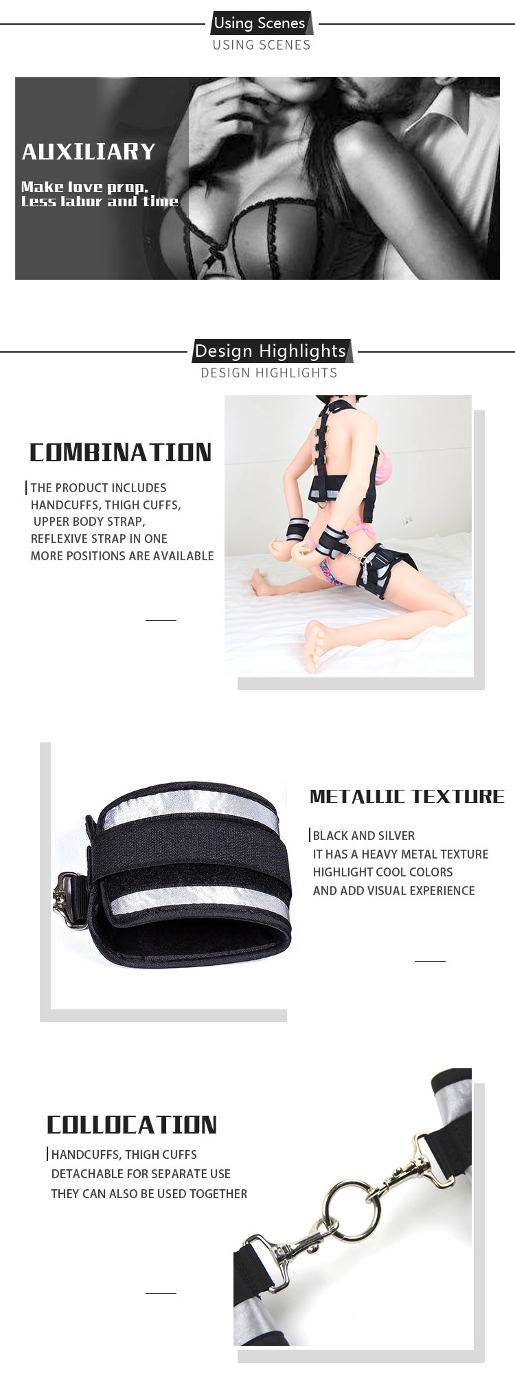 BDSM，BDSM Toys，BDSM Sex Toys，YDA-009 Posture harness describe (2)