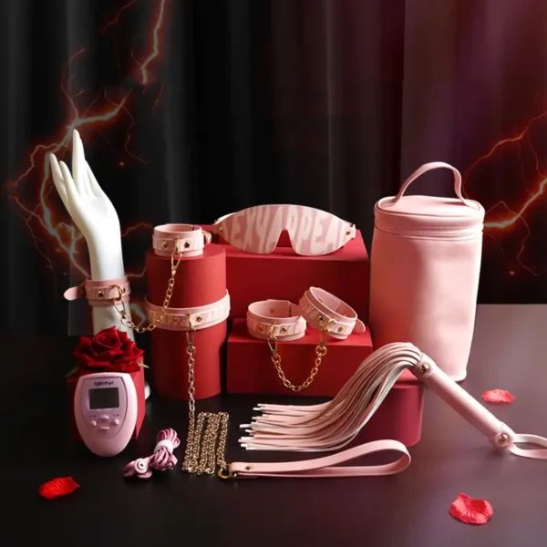 Bondage Ankle Cuffs，Bondage Gear With Massager (1)