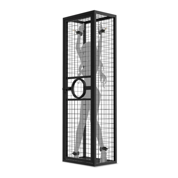 Bondage Furniture，Prisoner's Cage Standing Cage (2)