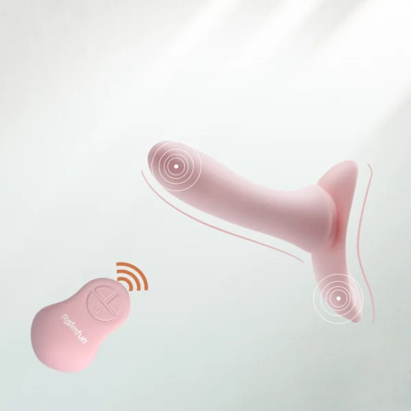 Dildos，Strap-on dildo with vibrator (3)