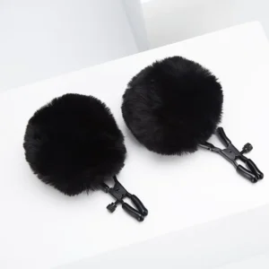 Nipple Clamps，Plush Ball nipple clamps (1)