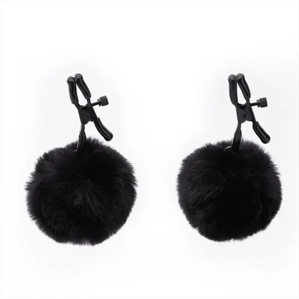 Nipple Clamps，Plush Ball nipple clamps (2)