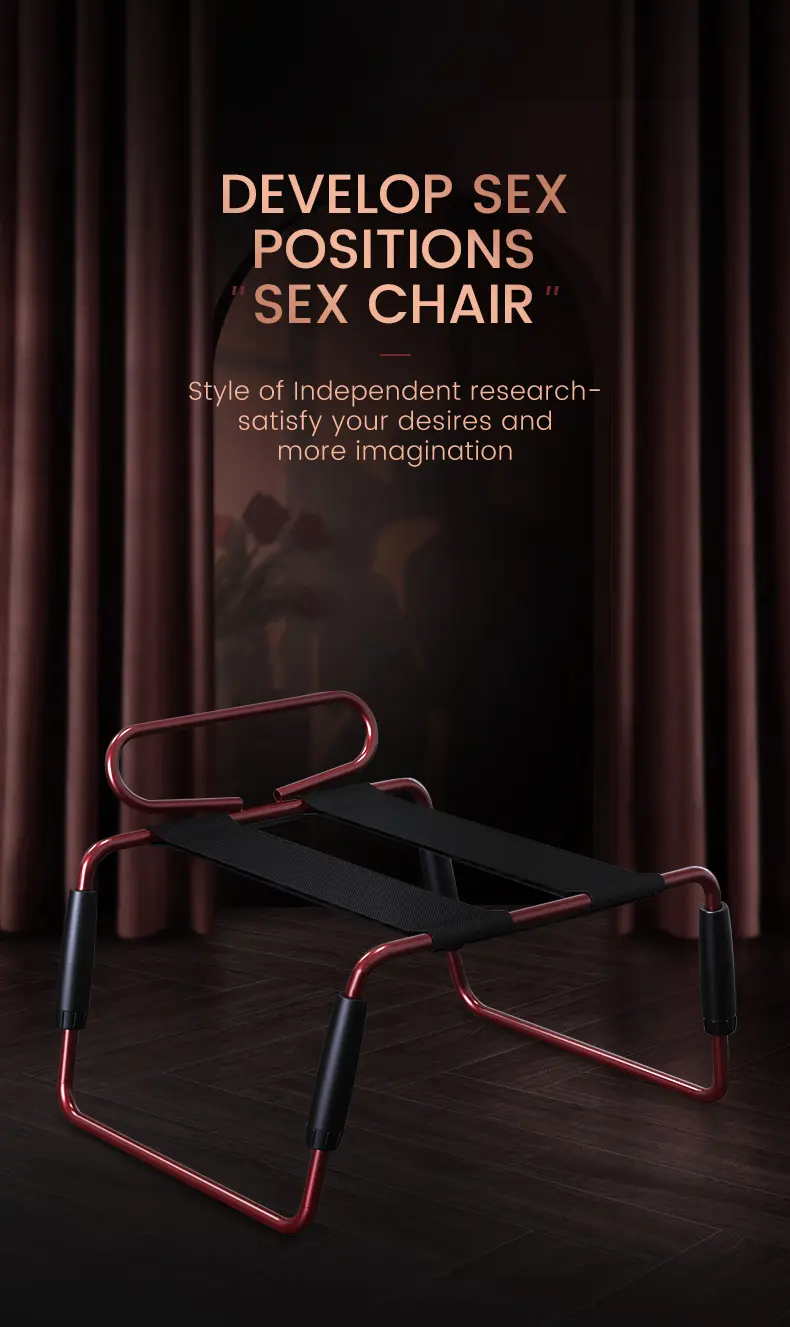 Sex Assist Chair，Wine red sex chair describe (1)