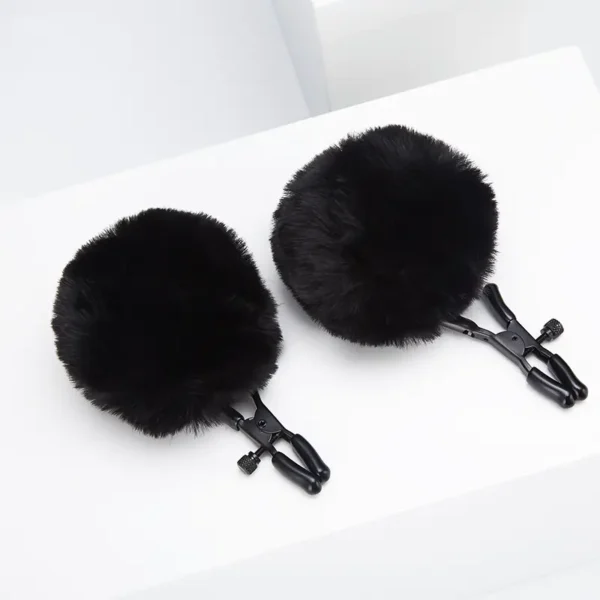 Sex Toys For Women，Plush Ball nipple clamps (1)