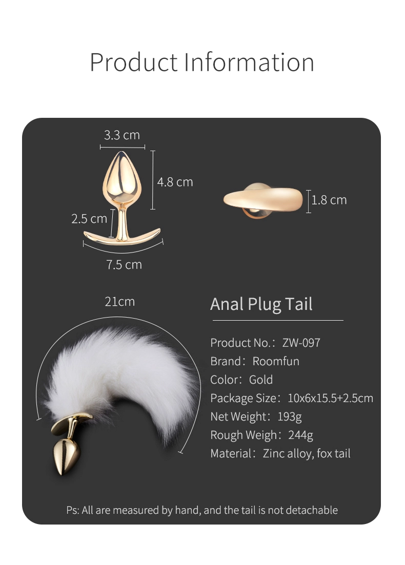 Sex Toys For Women，ZW-097 Anal plug tail describe (9)