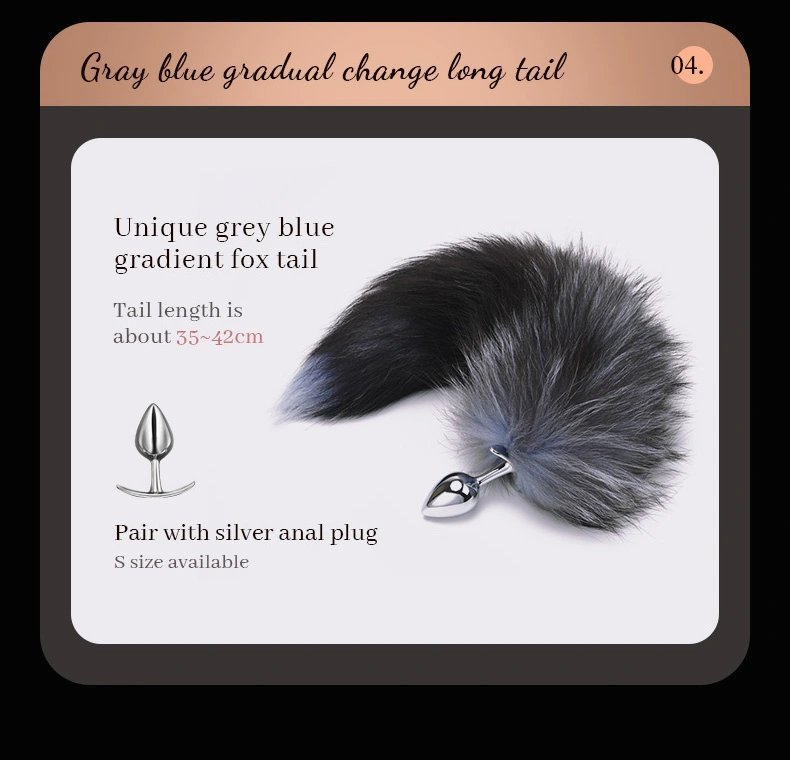 Sex Toys For Women，ZW-105 Fox tail plug describe (1)